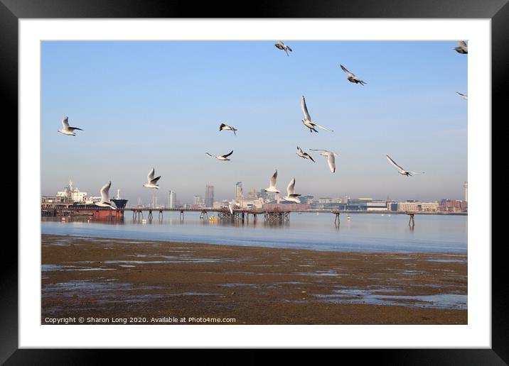 The Urban Angels of Rock Ferry Framed Mounted Print by Photography by Sharon Long 