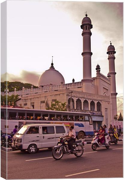 friday mosque Canvas Print by Hassan Najmy