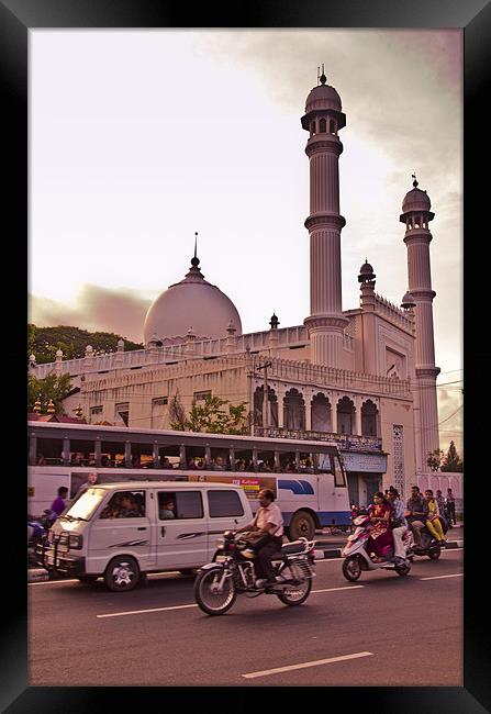 friday mosque Framed Print by Hassan Najmy