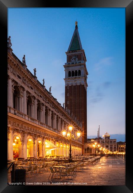 Piazza San Mark / Piazza St Mark, Venice, Italy Framed Print by Dave Collins