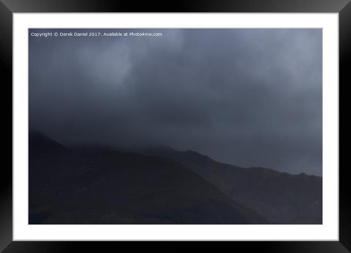 Rainy, Misty Morning in Glencoe Framed Mounted Print by Derek Daniel