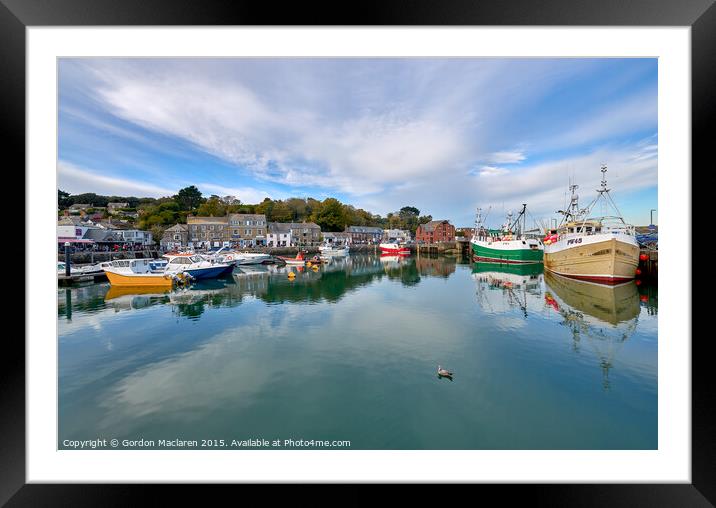 Padstow Harbour Cornwall Framed Mounted Print by Gordon Maclaren