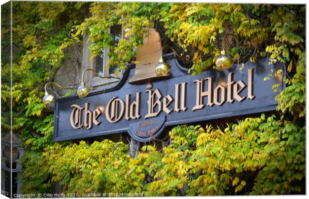 The Old Bell Hotel Malmesbury Canvas Print by Ollie Hully