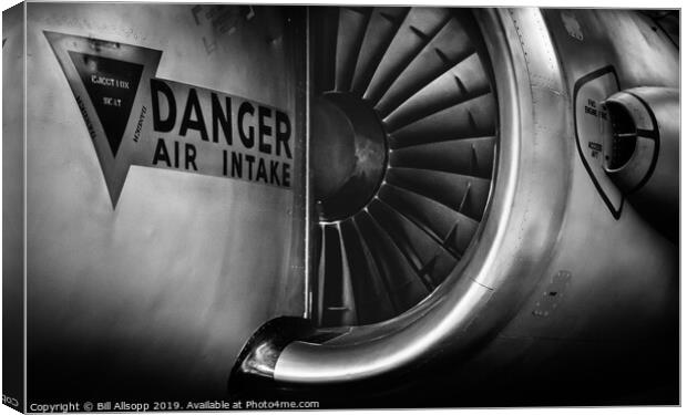 Danger - Air Intake. Canvas Print by Bill Allsopp
