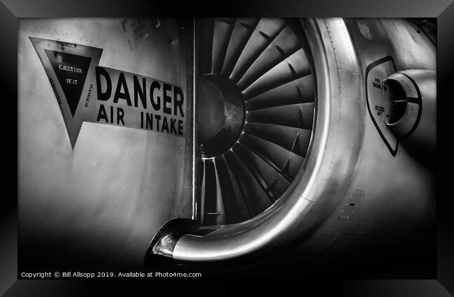 Danger - Air Intake. Framed Print by Bill Allsopp