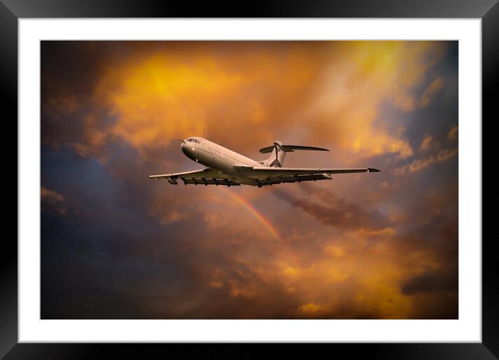 Farewell to the VC-10 Framed Mounted Print by J Biggadike