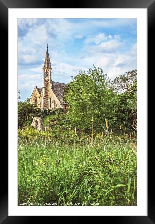 The Church At Clifton Hampden Oxfordshire Framed Mounted Print by Ian Lewis