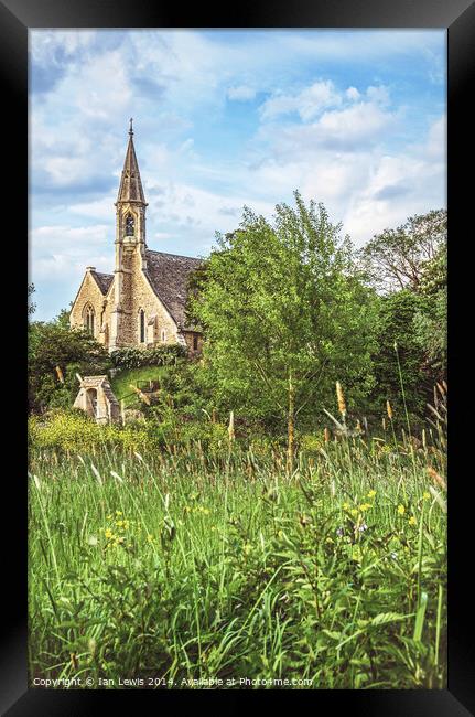 The Church At Clifton Hampden Oxfordshire Framed Print by Ian Lewis