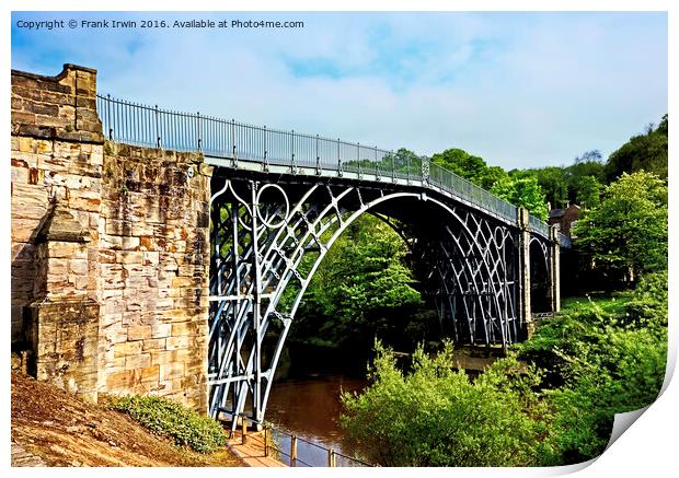 The Iron Bridge Print by Frank Irwin