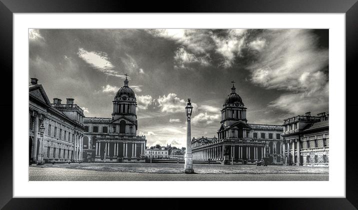 Old Royal Naval College - Greenwich Framed Mounted Print by Victoria Limerick