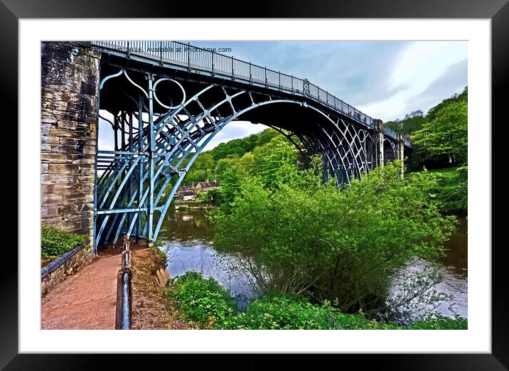 The Iron bridge Framed Mounted Print by Frank Irwin