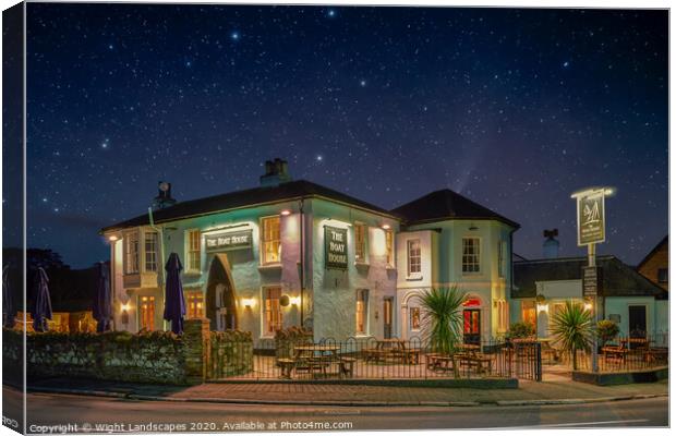 The Boat House Canvas Print by Wight Landscapes