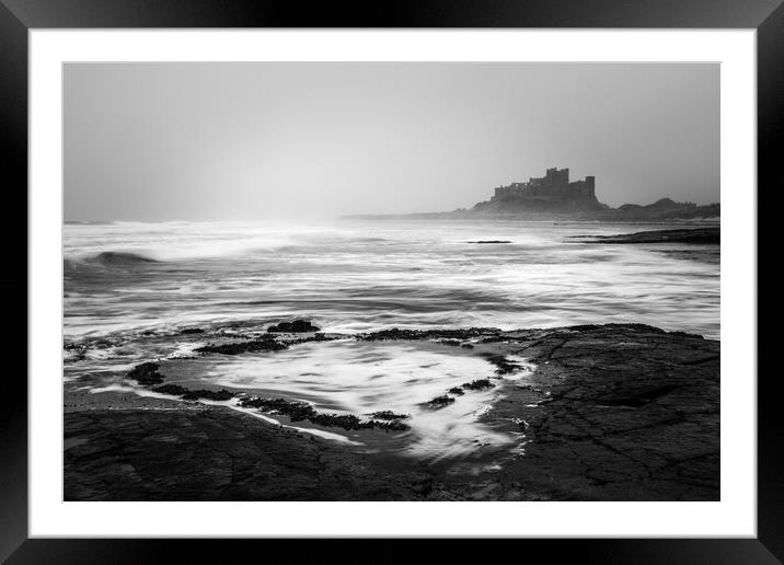 Bamburgh Castle on the Northumberland coast.  Framed Mounted Print by chris smith