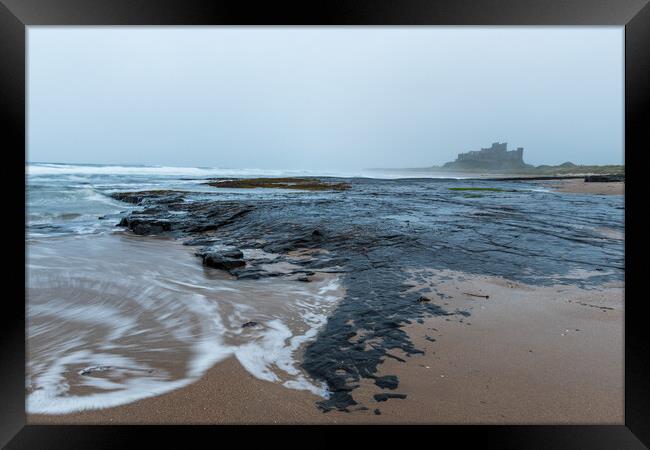 Bamburgh Castle on the Northumberland coast.  Framed Print by chris smith