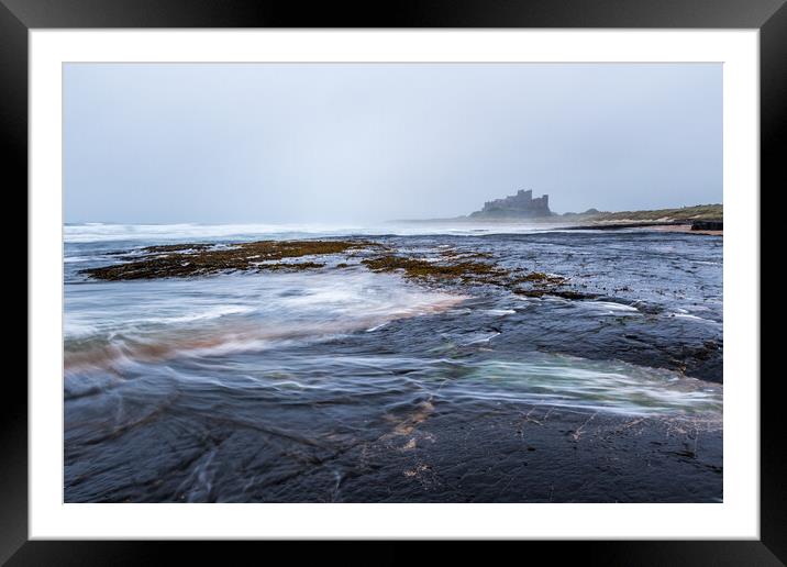 Bamburgh Castle on the Northumberland coast.  Framed Mounted Print by chris smith