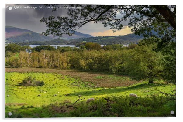 Derwent Water  Acrylic by keith sayer