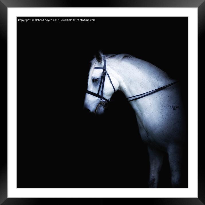 Midnight Ride Framed Mounted Print by richard sayer