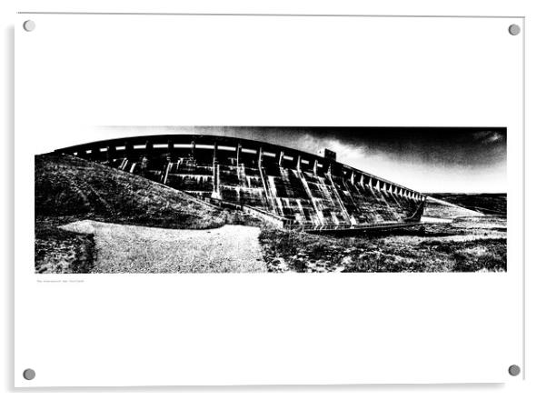 Glascarnoch Dam (Scotland). Acrylic by Michael Angus