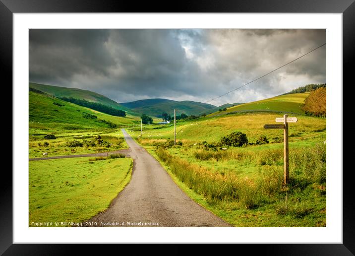 Into the Cheviot Hills. Framed Mounted Print by Bill Allsopp
