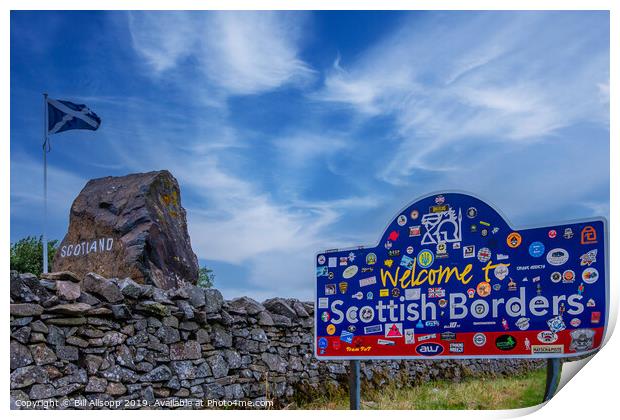 The Scottish Border. Print by Bill Allsopp
