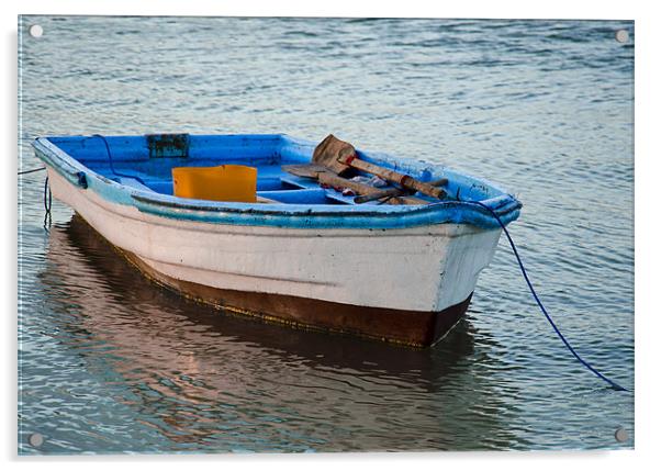 boat resting Acrylic by Hassan Najmy
