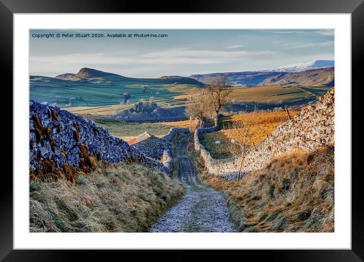 Goat Scar Lane, Stainforth, Ribblesdale, North Yorkshire  Framed Mounted Print by Peter Stuart