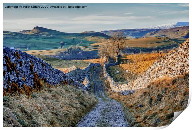 Goat Scar Lane, Stainforth, Ribblesdale, North Yorkshire  Print by Peter Stuart