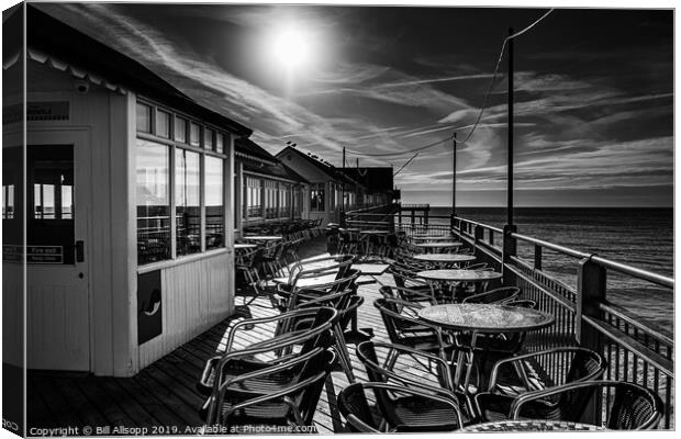 The cafe before breakfast. Canvas Print by Bill Allsopp