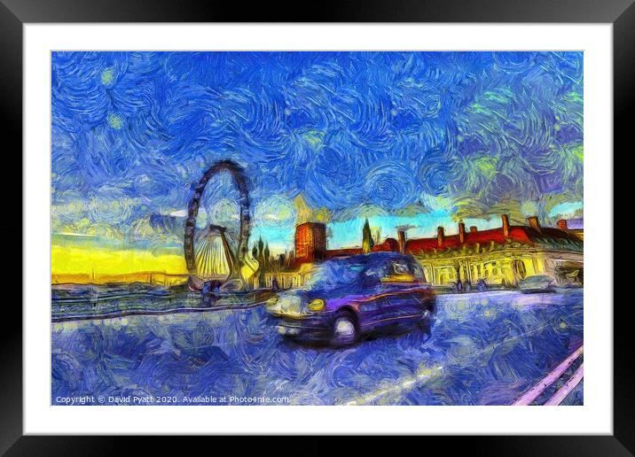 Westminster Bridge Van Gogh Framed Mounted Print by David Pyatt