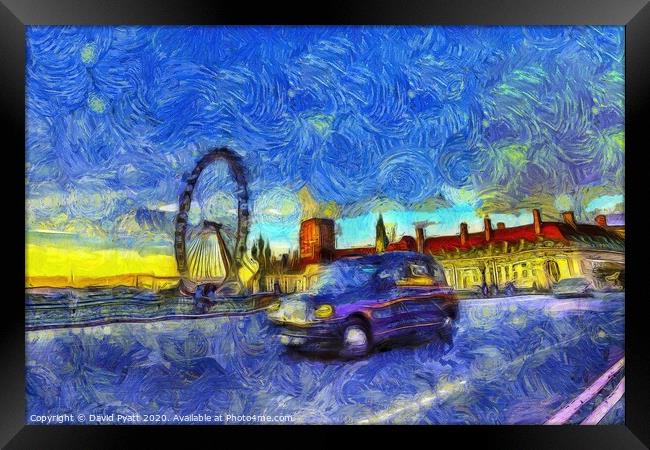Westminster Bridge Van Gogh Framed Print by David Pyatt