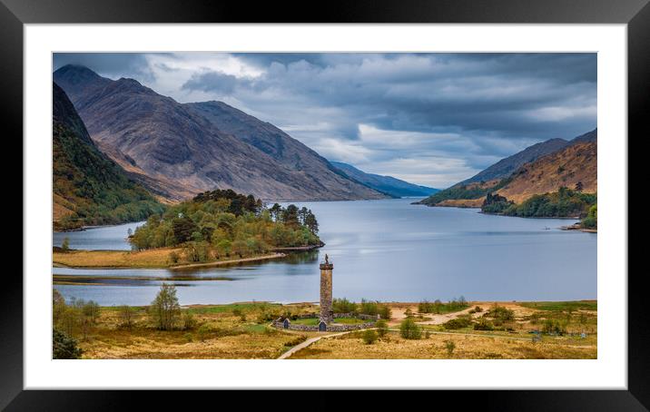 The Glenfinnan Monument and Loch Shiel Framed Mounted Print by John Frid