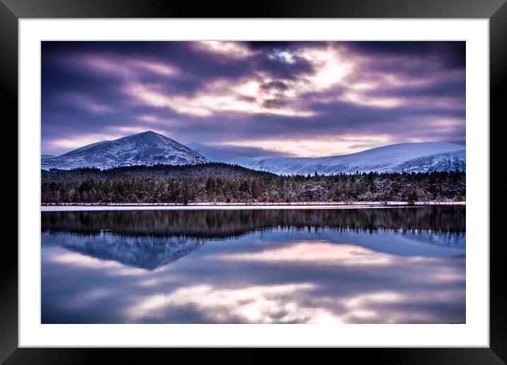 Loch Morlich Reflections  Framed Mounted Print by John Frid