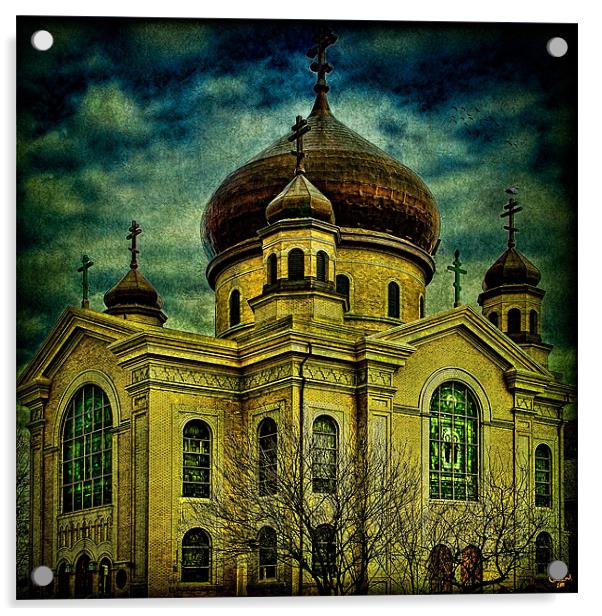 The Russian Orthodox Church Acrylic by Chris Lord