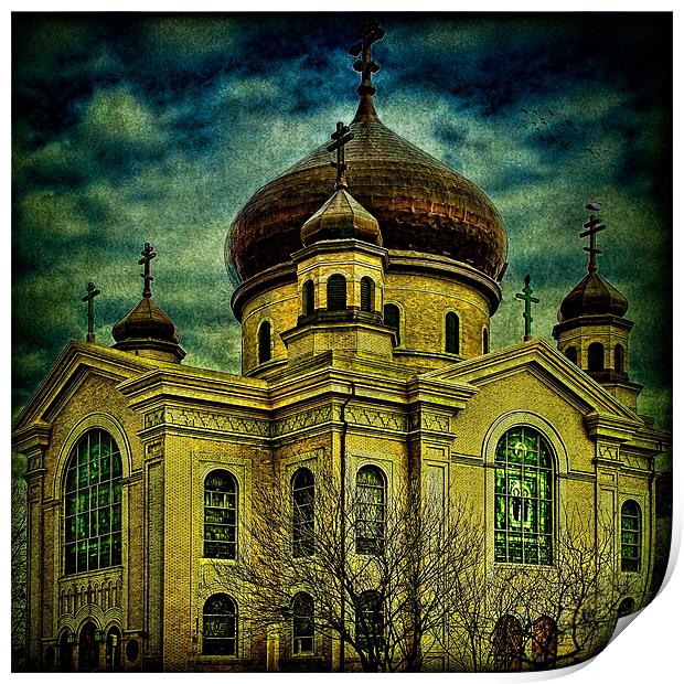 The Russian Orthodox Church Print by Chris Lord