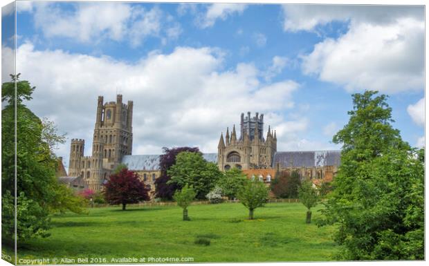 Ely Cathedral Canvas Print by Allan Bell