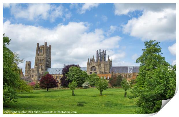 Ely Cathedral Print by Allan Bell