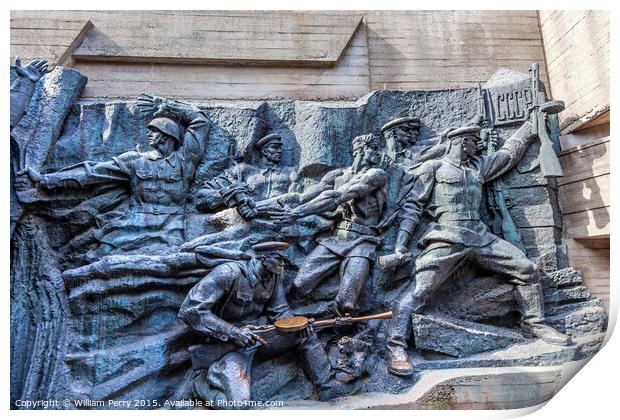 Soldiers World War 2 Monument Kiev Ukraine Print by William Perry
