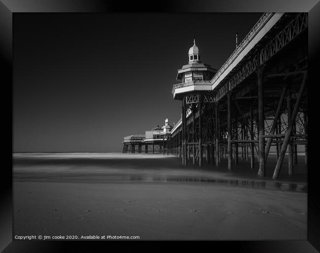 The North Pier, Blackpool Framed Print by jim cooke