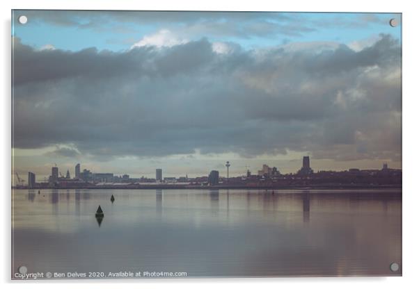 Liverpool's Iconic Skyline Acrylic by Ben Delves