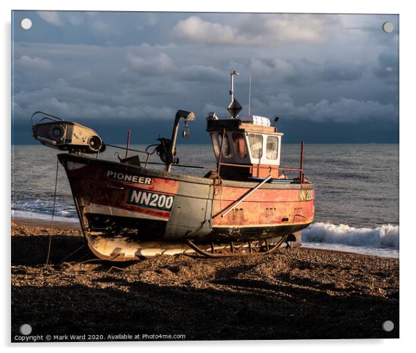 Hastings Fishing Boat Acrylic by Mark Ward