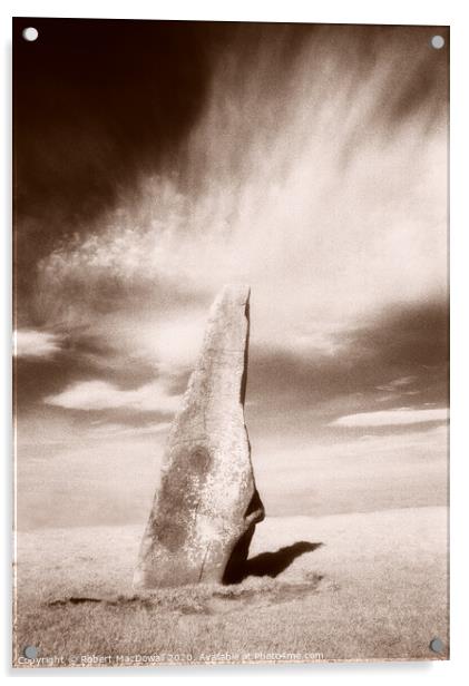 Long Meg, Cumbria Acrylic by Robert MacDowall