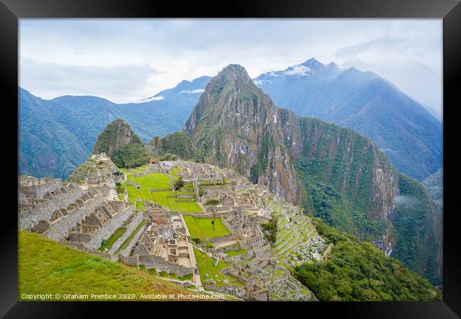 Machu Picchu Framed Print by Graham Prentice