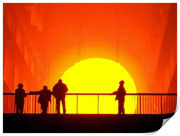 A Golden Sunset - Tate Modern installation Print by Victoria Limerick