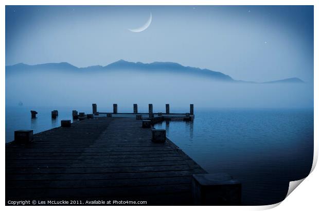 Moonlit Serenity Print by Les McLuckie