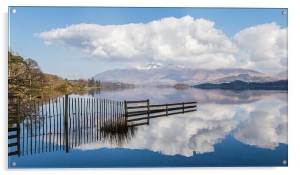 Panorama overlooking Derwent Water towards Skiddaw and Blencathr Acrylic by Jason Wells