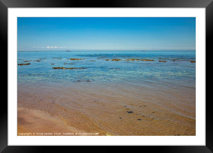 Clear water off the point Framed Mounted Print by Ernie Jordan