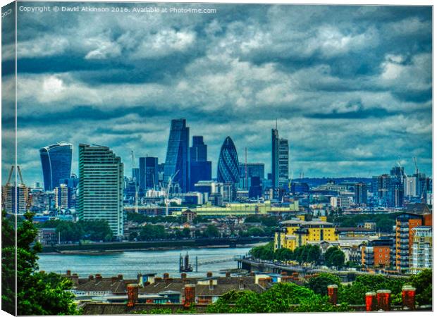London skyline Canvas Print by David Atkinson