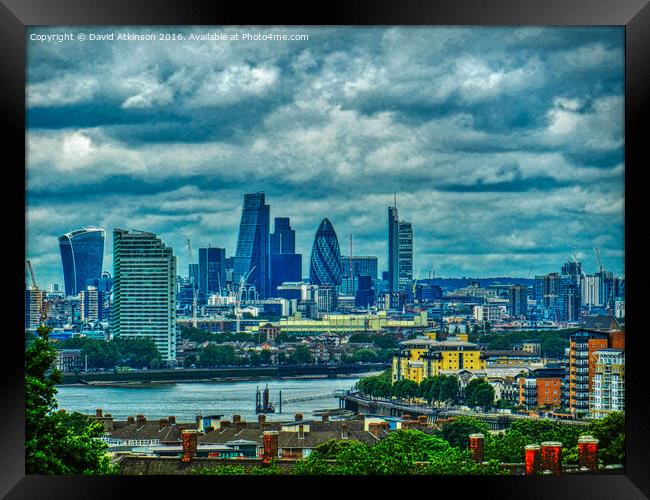 London skyline Framed Print by David Atkinson