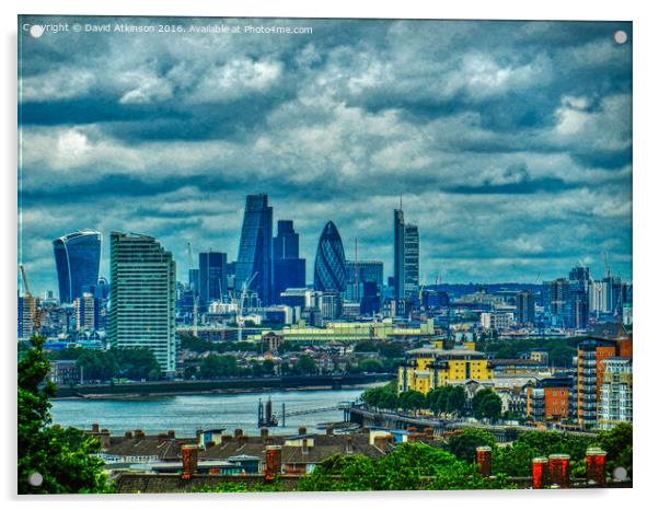 London skyline Acrylic by David Atkinson