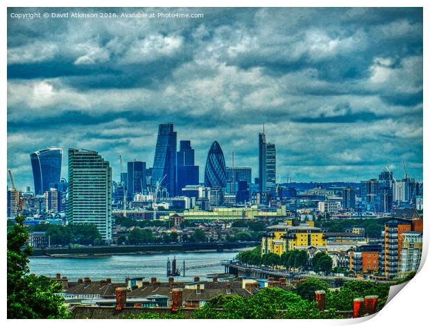 London skyline Print by David Atkinson